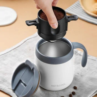 Coffee Maker Portable Pour Over Coffee Maker Set With Stainless Steel Coffee Mug Collapsible Pour Over Coffee Filter For Travel