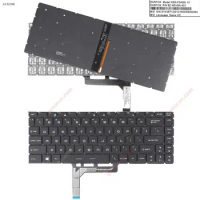 US Laptop Keyboard for MSI GS65 GS65 Stealth GS65VR MS-16Q2 Black with Backlit