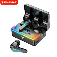 KINGSTAR TWS Wireless Gaming Earphones Blutooth Headphones Noise Cancelling Bass Earbuds In-Ear Sports Headset Gamer With Mic