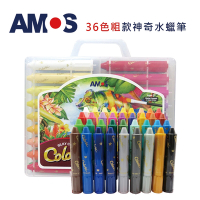韓國AMOS 36色粗款神奇水蠟筆(台灣總代理公司貨)