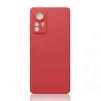 Soft Case Xiaomi 12, 12 Pro, 12 Lite Silikon Candy Macaron Bludru XIAOMI 12 Merah