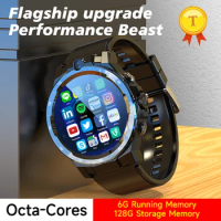 2022 best selling 4G sim card Smart Watch 6G+128G octa-Cores HD Camera Android 10 Dual CPU GPS Men Smartwatch For ios android