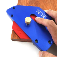 R/T Woodworking Fillet Gauge Aluminium Alloy Bevel Gauge Angle Ruler Contour Gauge Arc Radius Quick-Jig Round Corner Template