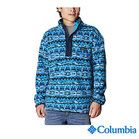 Columbia 哥倫比亞 男款 -半開襟刷毛上衣-藍色花紋 UEE03710BJ /FW22