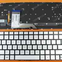 LA Laptop Keyboard for HP Spectre x360 13-4000 13-4100 13-4200 Silver Backlit