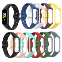 50pcs Soft Silicone Straps For Samsung Galaxy Fit2 Fit 2 SM-R220 Sports Smart Bracelet Wrist Band Loop Correa rubber replacement