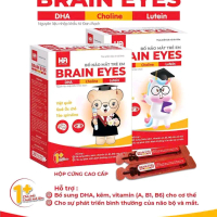 BRAIN EYES ( BỔ não và bổ mắt cho trẻ từ 1 tuổi) giúp sáng mắt, bổ sung vitamin và DHA cho trẻ, kẽm 
