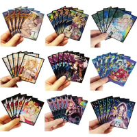 50PCS Laser Flashing Card Film Holographic Animation YuGiOh Sleeves Ultra Super Protector Card Deck Cover Japanese Size(63x90mm)