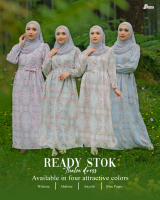 DZEERA - THALIA DRESS / gamis remaja motif bunga