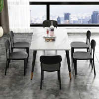 Bàn Ăn Mặt Đá Phiến Cao Cấp Hiện Đại .120*60*75cm, 130*70*75cm, 140*80*75cm.