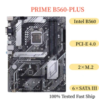 For ASUS PRIME B560-PLUS Motherboard 128GB LGA1200 DDR4 ATX Mainboard 100% Tested Fast Ship