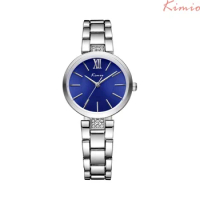 Kimio Woman Watch Casual Fashion Roman Scale Steel Strap Women Wristwatch Waterproof Quartz Clock
