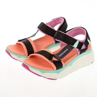 【SKECHERS】女 健走系列涼鞋 MAX CUSHIONING SANDAL(140125BKMT)