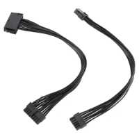 PPYY-ATX 24Pin To 18Pin Adapter Converter Power Cable And 8Pin To 12Pin ATX Adapter Power Cable For HP Z440 Z640 Motherboard