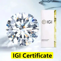 0.5-3CT IGI GIA Certificate HPHT CVD Lab Grown Diamond Loose 0.3/0.5CT DEFG VVS-SI Gemstone Super White for Wedding Fine Jewelry