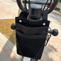1PC Cycling Front Storage Bicycle Bag Mobile Phone Holder Waterproof Bike Basket Electric Vehicle Parts Storage Hanging Pocket