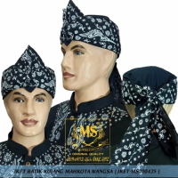 BARU iket sunda totopong sunda batik kujang - Putih BISA CODE