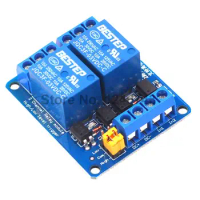 3.3V 5V 12V 24V 2 Channel Relay Module High and low Level Trigger Dual Optocoupler Isolation Relay Module Board