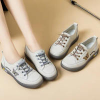 KiKi 5689 Kiki's 2025  Sneakers – Genuine Leather Butterfly Slip-On Women's Shoes with CloudTec Cush
