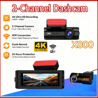 4K 2160P Front X800 Dash Cam Front and Rear 1440P Full HD Dual Dashboard Camera Dashcam 3.0\ LCD Dis