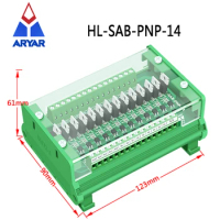 14 way PLC amplifier board isolation board protection board with cover Relay Module Controller dust cover