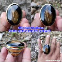 BLACK MOTIF ORIGINAL FOSIL NATURAL PACITAN LANGKA