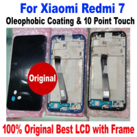 Original Best IPS LCD Display 10 Point Touch Panel Screen Digitizer Assembly Glass Sensor with Frame For Xiaomi Redmi 7 Redmi7