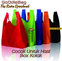 10 Pcs/ Lembar Tas Kain Spunbond 17x33x11, 28x45x12, 36x55x15 Cm Model Kresek Untuk Kantong Belanja 