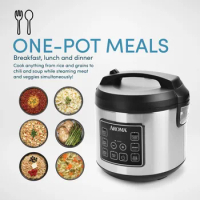 Aroma® 20-Cup Programmable Rice &amp; Grain Cooker and Multi-Cooker, New