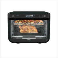 Ninja DT202BK Foodi 8-in-1 XL Pro Air Fry Oven, Large Countertop Convection Oven, Digital Toaster Oven, 1800 Watts, Black, 12 in