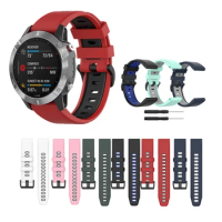 Silicone Strap for Garmin Fenix 6 GPS/Fenix6 PRO GPS Bracelet 22mm Wrist Smart watch band For Fenix6 Sapphire GPS Belt watchband