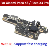 New Charger Board PCB Flex For Xiaomi POCO X3 NFC Global Version / Poco X3 Pro USB Port Connector Dock Charging Cable