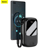 Baseus Power Bank 20000mah 20W 22.5W Fast Charging With Cable UBS Type C Charger Digital Display Portable Battery Powerbank