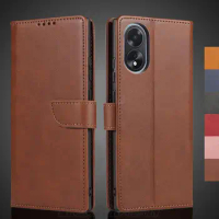 OPPO A18 A38 Case Wallet Flip Cover Leather Case for OPPO A18 / OPPO A38 Pu Leather Phone Bags protective Holster Fundas Coque