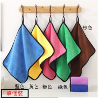 雙面高密珊瑚絨抹布 加厚大號 30*60cm - 蓝色｜高密珊瑚絨材料 不掉毛 超吸水 洗碗布 毛巾#DADADI