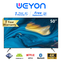 WEYON Android TV ทีวี 50 นิ้ว FHD Smart TV Google Smart TV Netflix YouTube Wifi DVB-T2 / USB2.0 /AV