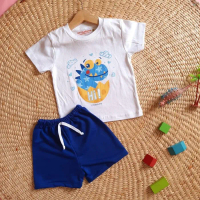 Setelan Anak Laki-Laki Little Aruma Ghaisan Set Motif Hi Dino