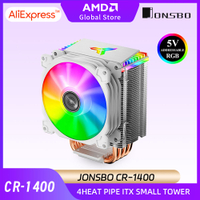 JONSBO CR-1400 ARGB CPU Cooler 4ท่อความร้อน Tower 5V 3 Pin ITX ระบายความร้อนด้วยอากาศ In LGA1700 115X 1200 AMD AM45พัดลมระบายความร้อนหม้อน้ำ