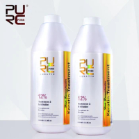 PURC Hair Keratin Treatment Formalin Straightening Brazilian Keratin 1000ml X 2 Bottles Hair Care Products Free Shipping
