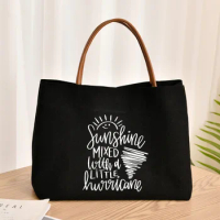 Women Lady Canvas Tote Bag Gifts for Friends Funny Print Reusable Book Bag Work Bag Shopping Bag Beach Bag Travel Bag