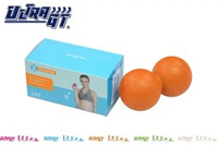 肌肉放鬆筋膜雙球 按摩雙球 花生按摩球 肌肉按摩 放鬆球(橙色)