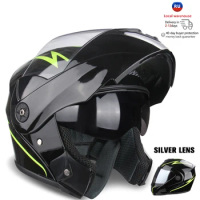 Unisex Motorcycle Helmet Dot Certification Double Lens For Vespa Helmet Mt Helmets Scooter Robocop Helmet Motorbike Helmet