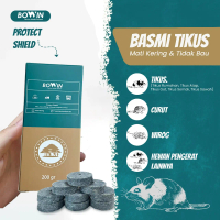 Bowin Racun Tikus 200gr - Mati Kering & Tidak Bau, Umpan Siap Pakai