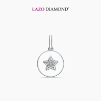 LAZO DIAMOND The Player’s Dalgona Candy Star Diamond Pendant in 375/9K White Gold