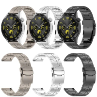 22mm Titanium Alloy Strap for Huawei GT4 46mm Watchband for Huawei Watch GT3/ 3 Pro New/GT2 /2Pro/ Ulimate Metal Wristband