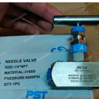 Needle Valve FD Lok Stainless 316 1/4 inch OD tubing 6000 psi