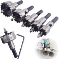 HSS Hole Saw 20mm - 40mm High Speed Steel Saw Tip Drill Bit Hole Cutter Tool for Wood Metal Alloy Me