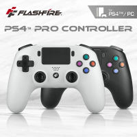 FlashFire PS4副廠無線遊戲手把(可有線支援PC 也支援iOS/安卓使用)