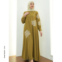 Disiko Dress KALFA Gamis Maxi Pakaian Wanita Muslim Premium Yoris Variasi Bordir Baju Kondangan Eleg