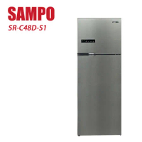SAMPO 聲寶 480L雙門一級能變頻冰箱 SR-C48D-S1-含基本安裝+舊機回收